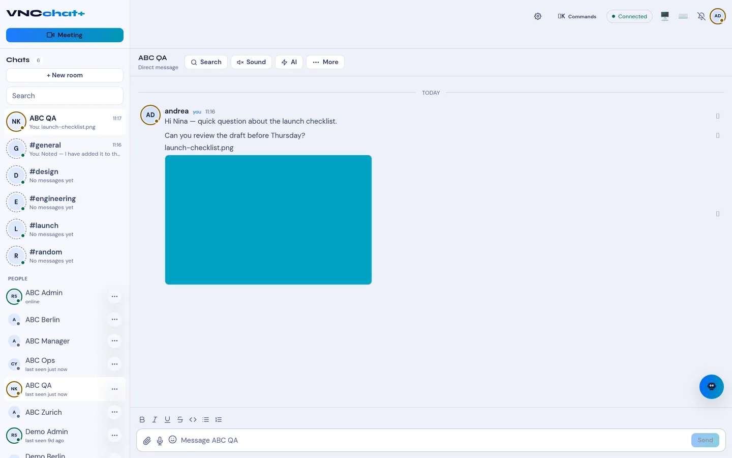 A shared file shown as an image card in a conversation